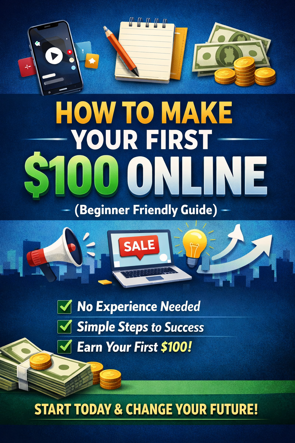 Make Your First $100 Online (Beginner Guide)